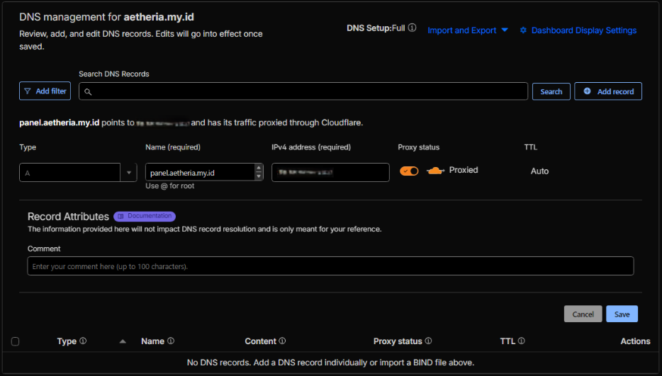 Panduan DNS Setup di Raznar