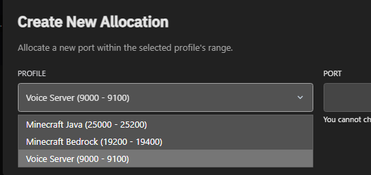 Membuat Alokasi Port Voice Server