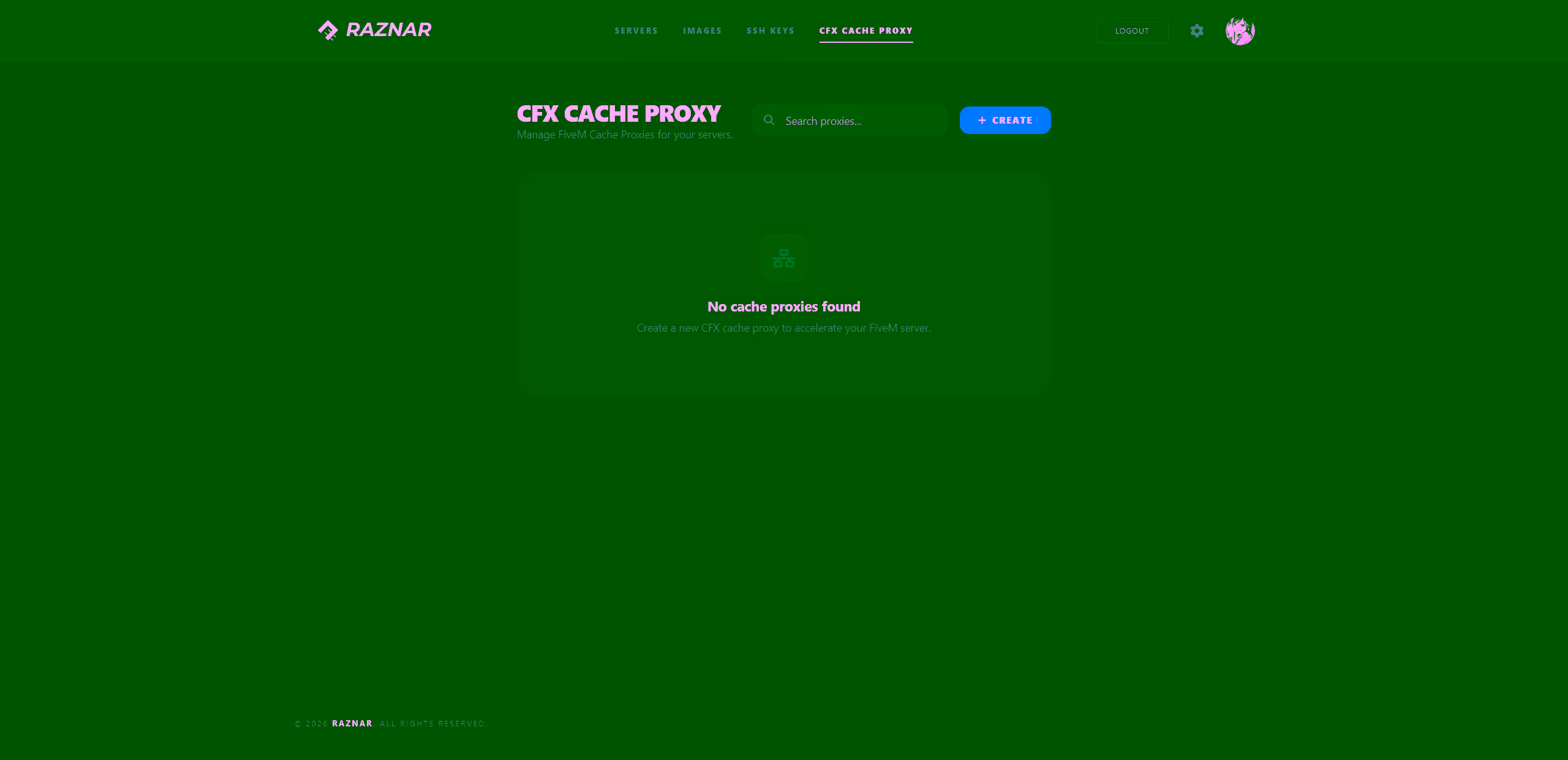 CFX Cache Proxy list