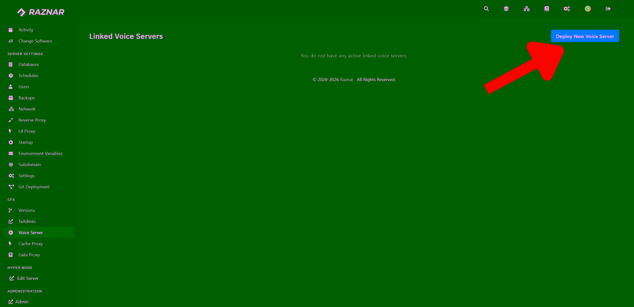 Deploy New Voice Server